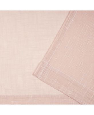 Curtains Jacinta Flippable Side Ruffle Sheer Rod Pocket Curtain Panel Pair, 54" x 96", Set of 2