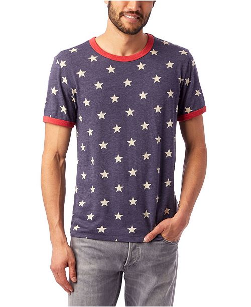 Alternative Apparel Men S Printed Ringer T Shirt Reviews T