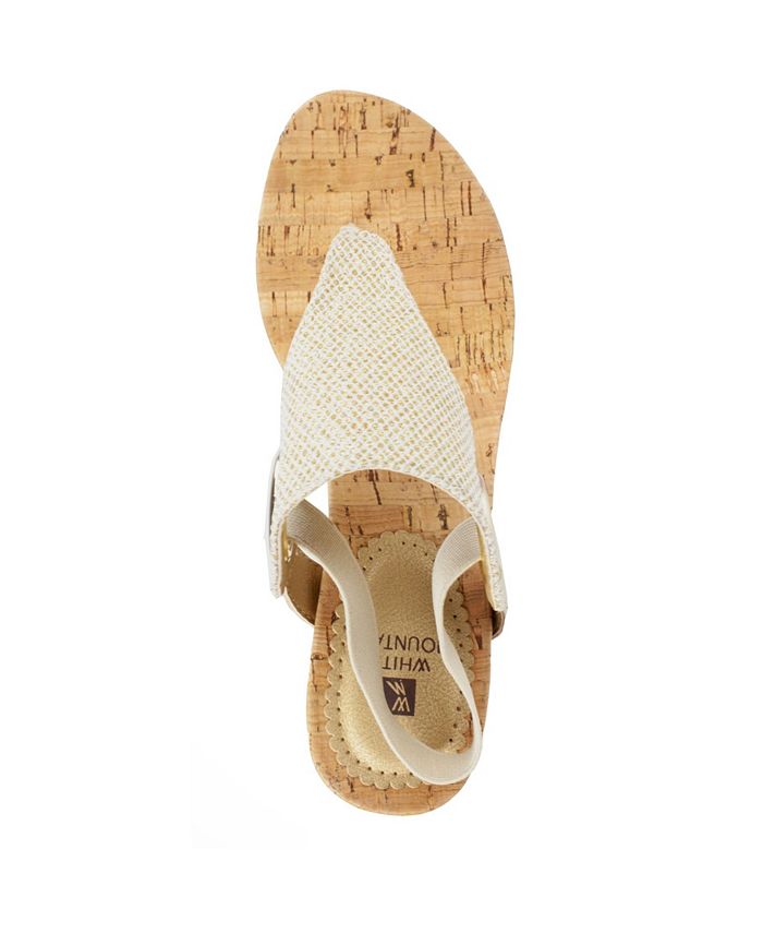 White mountain aida wedge sandal outlet