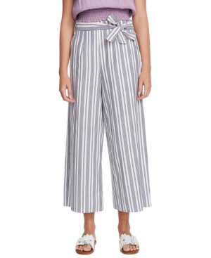 Image of 1.state Canvas Striped Wide-Leg Pants
