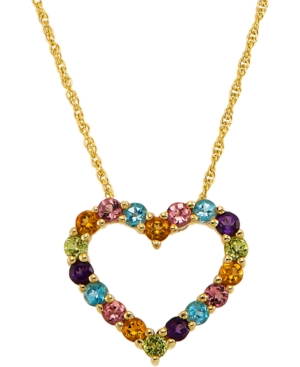 image of Multi-Gemstone Heart 18
