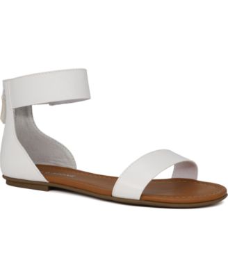 macys white sandals womens