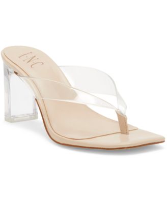 Clear thong sandals on sale