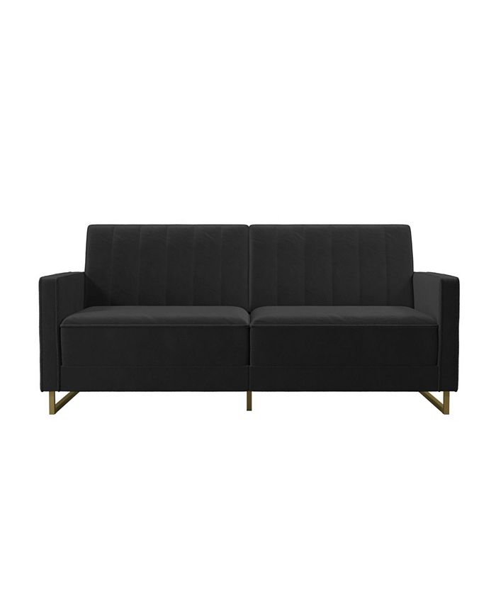 Novogratz Collection Novogratz Skylar Coil Futon Modern Sofa Bed and ...