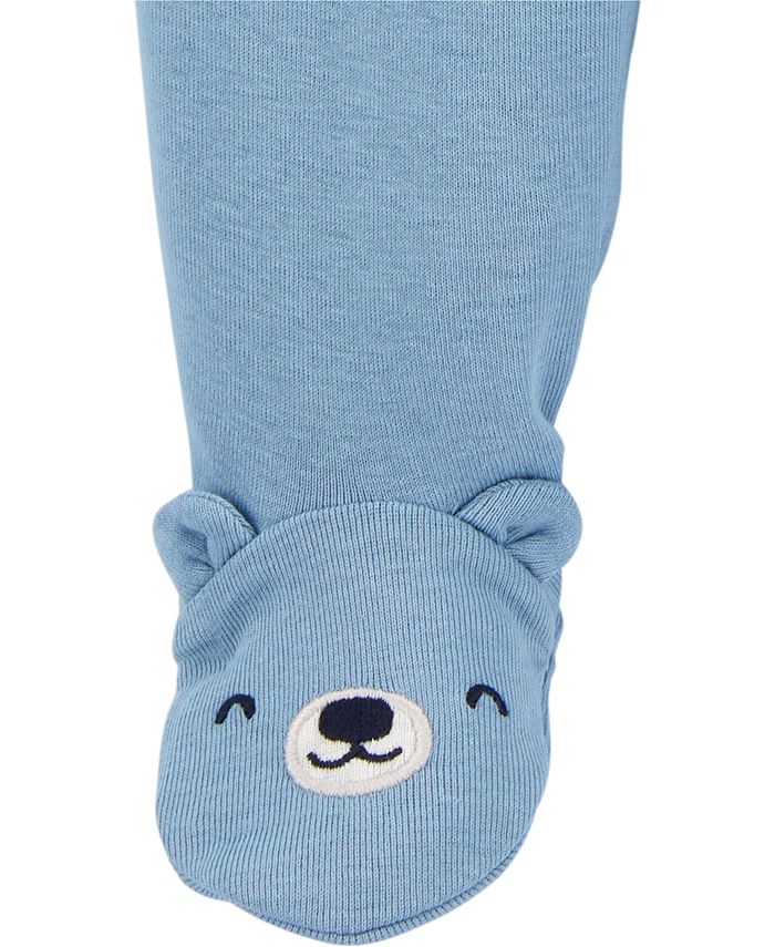 Carter's Baby Boys 2Pair Footed Cotton Pants Macy's