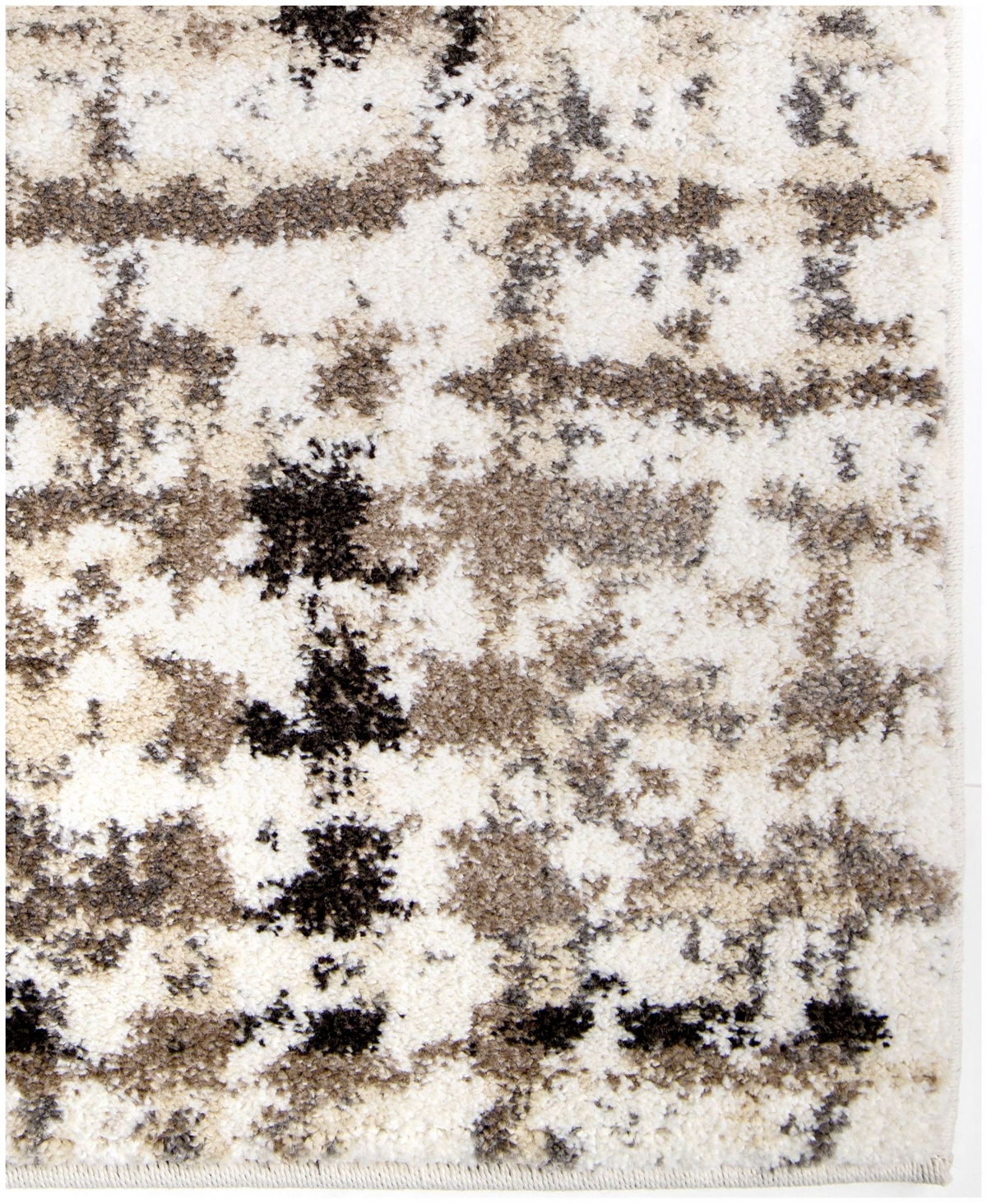 Orian Adagio Griddle White Area Rug