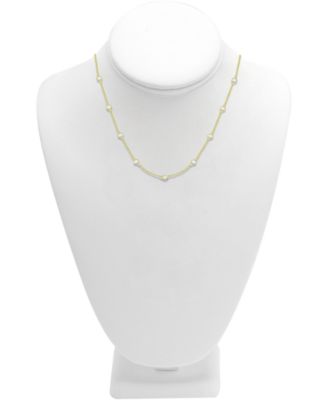 18" Statement Necklace in Silver or Gold Plate