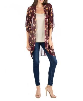 long floral cardigan