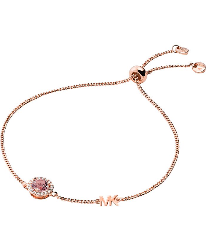 Michael kors rose outlet gold crystal bracelet