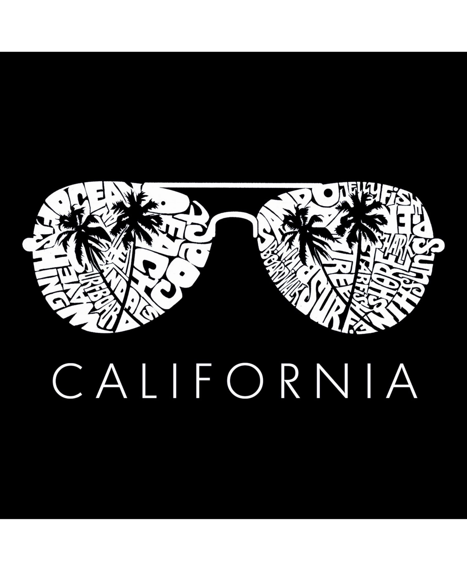 Men's California Shades Word Art Hooded Sweatshirt