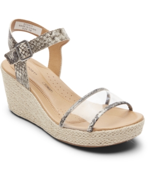 Rockport Women's Lyla Two-Piece Wedge Sandals Women's Shoes