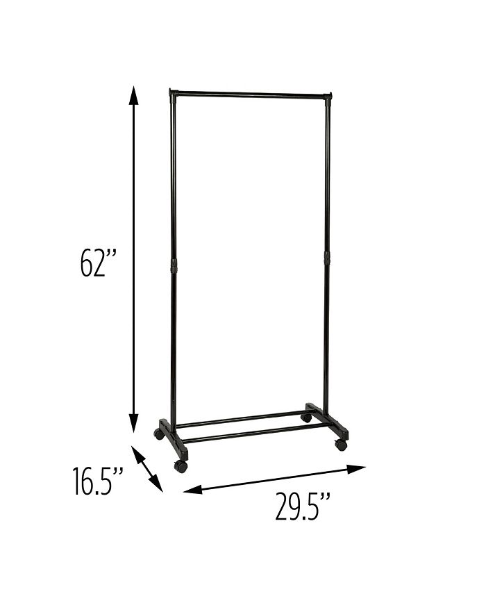 Honey Can Do 62" x 29" Rolling Single Bar Garment Rack Macy's