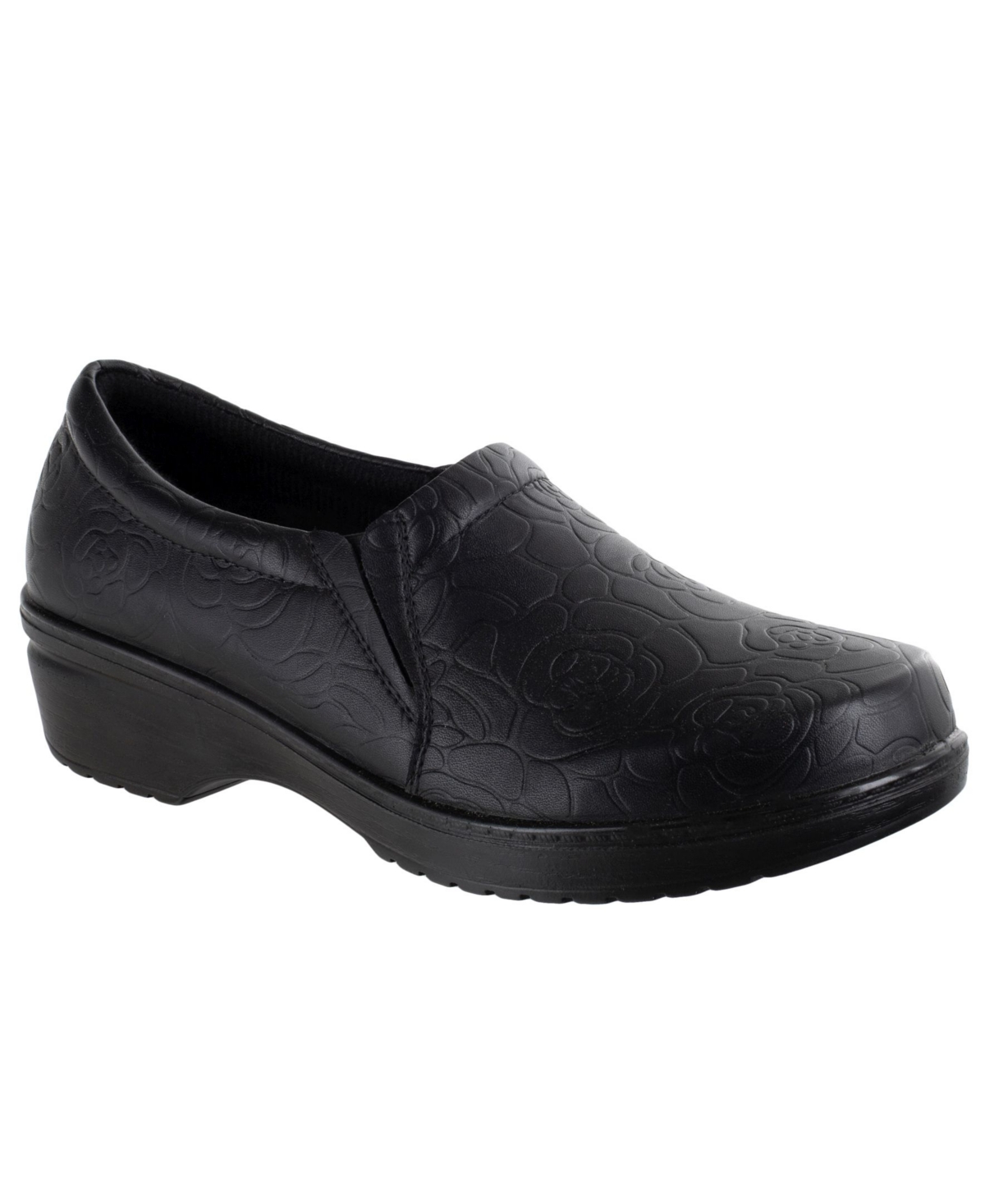 Easy Street Easy Works  Women's Tiffany Clogs In Charcoal