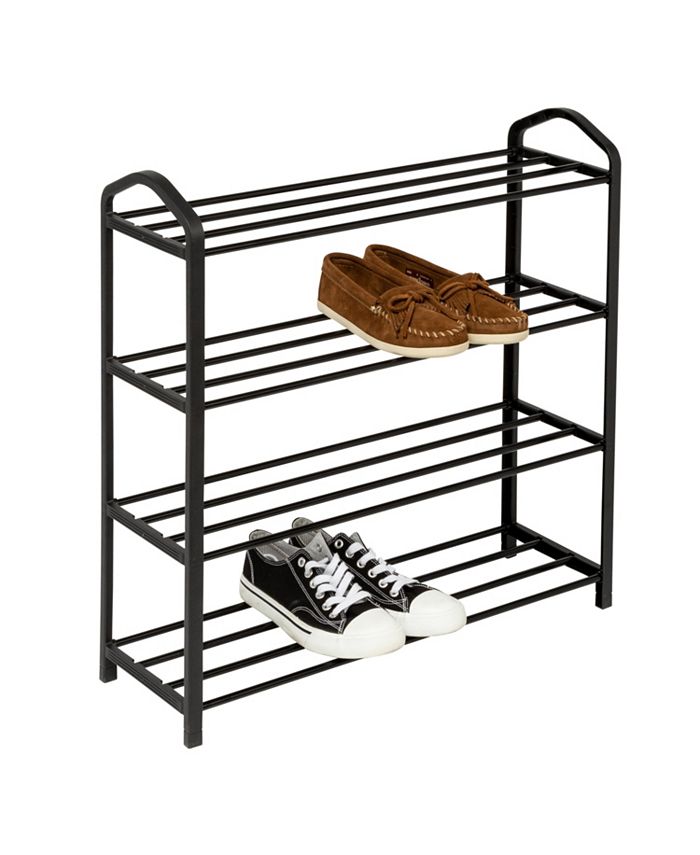 Honey Can Do 4Shelf Black Wire Shoe Rack Macy's