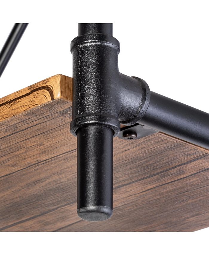 Honey Can Do 4Tier Industrial Black Bookshelf Macy's