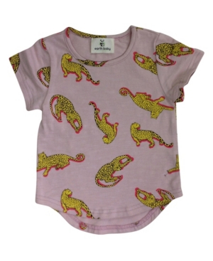 Earth Baby Outfitters Baby Girls Organic Cotton Leopard T-Shirts