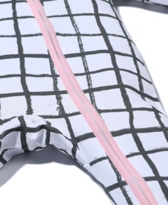 Baby Girls 2 Way Zippy Grid Coverall