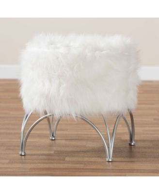 Celia Modern and Contemporary Upholstered Ottoman