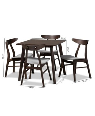 Britte Upholstered 5 Piece Dining Set