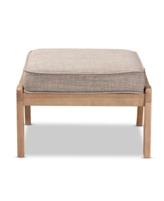 Sigrid Mid-Century Modern Upholstered Ottoman