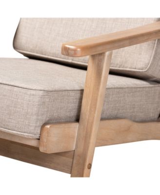 Sigrid Mid-Century Modern Armchair and Ottoman Set