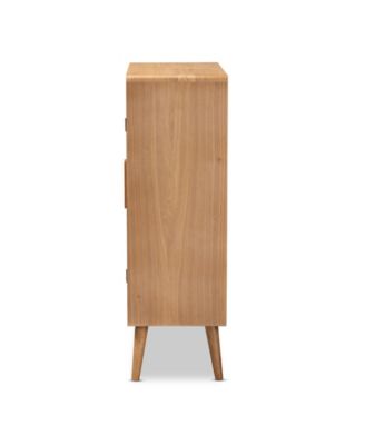 Alina Mid-Century Modern Finished 2 Door Accent Storage Cabinet