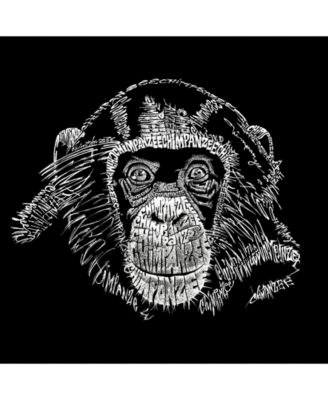 Men's Word Art - Chimpanzee T-Shirt