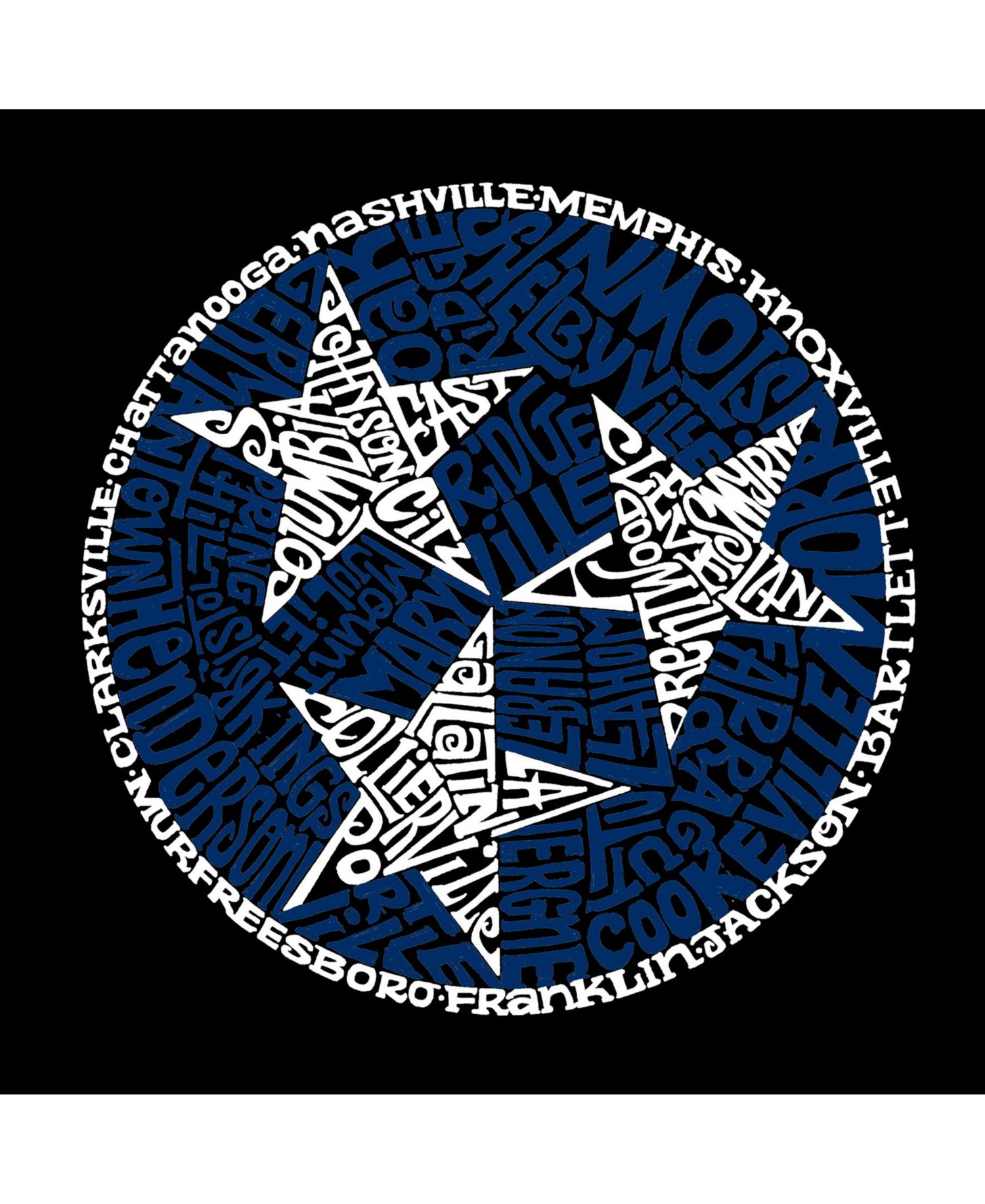 Men's Word Art - Tennessee Tristar T-Shirt