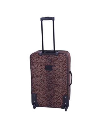 Animal&nbsp;Print 5 Piece Spinner Luggage Set