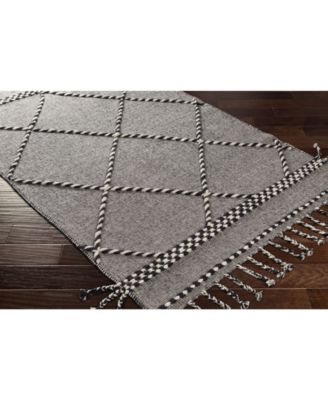 CLOSEOUT! Apache APA-2306 Black 8' x 10' Area Rug