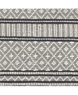 Farmhouse Tassels FTS-2300 Charcoal 2' x 3' Area Rug