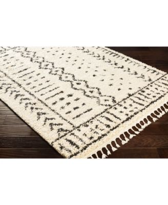 Berber Shag BBE-2311 Charcoal 5'3" x 7'3" Area Rug
