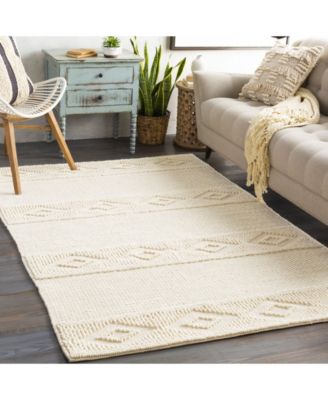 Farmhouse Neutrals FLS-2300 Cream 2'6" x 8' Runner Area Rug