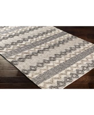 CLOSEOUT! Farmhouse Neutrals FLS-2302 Black 2' x 3' Area Rug