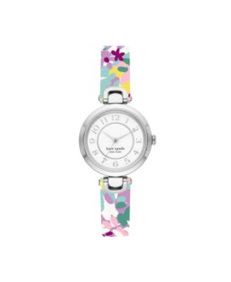 kate spade new york - Rainey Park Multicolor-Print Reversible Leather Watch, 30MM