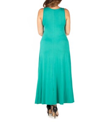Plus Size Simple A-line Tank Maxi Dress