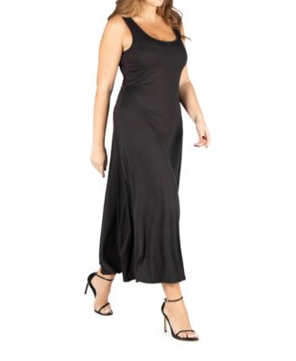 Plus Size Simple A-line Tank Maxi Dress