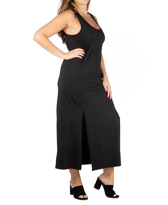 24seven Comfort Apparel Women's Plus Size Sleeveless Maxi Dress - Macy's