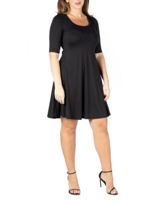 Plus Size Knee Length Dress