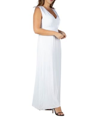 Plus Size Sleeveless Empire Waist Maxi Dress