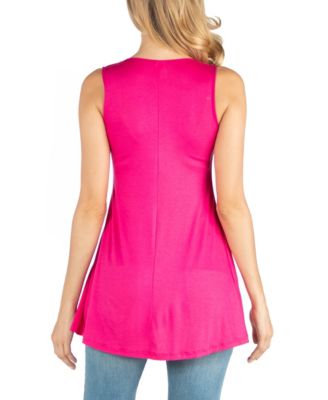 Scoop Neck Sleeveless Maternity Tank Top