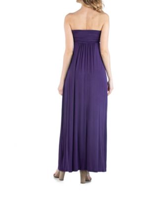 Sleeveless Empire Waist Maternity Maxi Dress