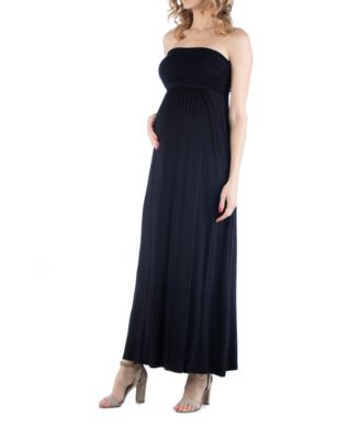 Sleeveless Empire Waist Maternity Maxi Dress