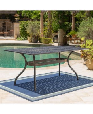 Austin Outdoor Cast Rectangular Dining Table