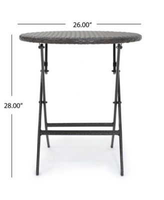 Malaga Outdoor 3 Piece Bistro Set with Cushions