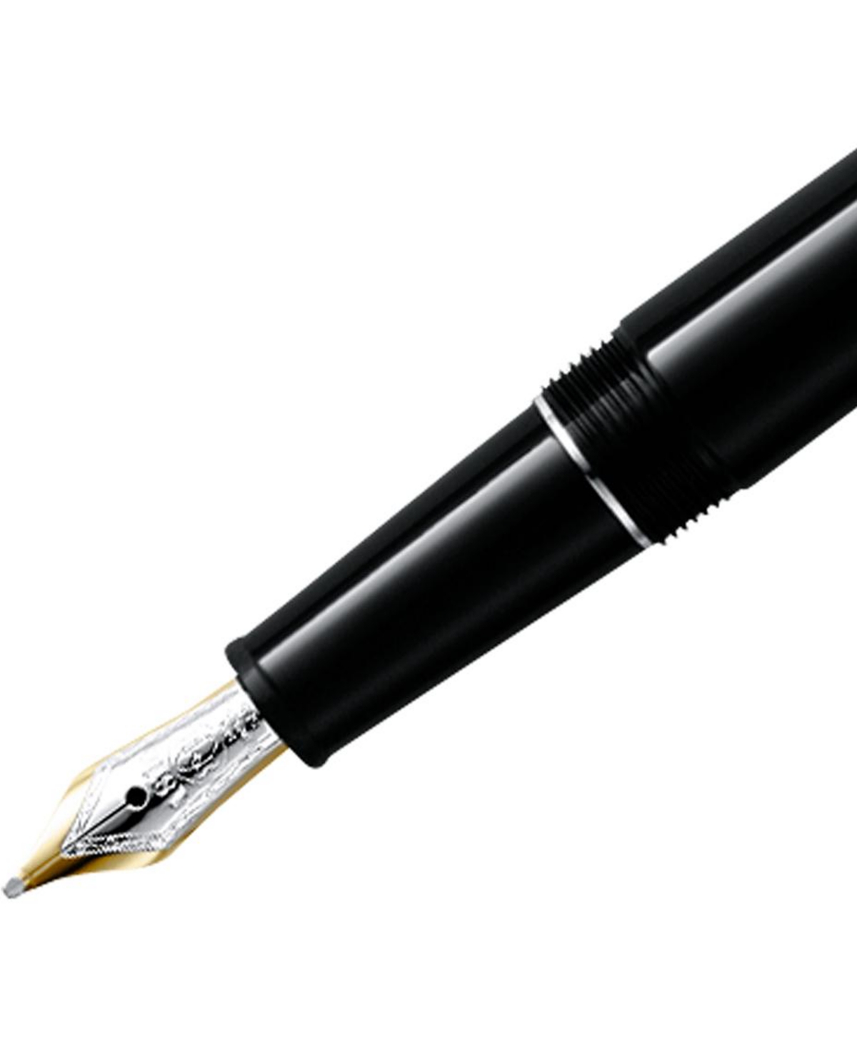 Shop Montblanc Black Meisterstuck Platinum Line Classique Fountain Pen 106522 In No Color