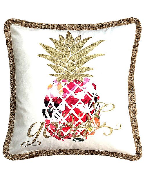 Mod Lifestyles Tropical Collection Hawaiian Printed Pineapple Jute