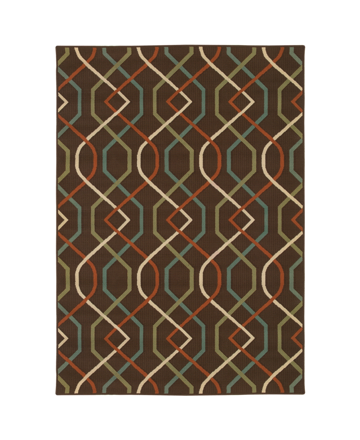 Jhb Design Negril NEG10 8'6in x 13' Outdoor Area Rug - Brown