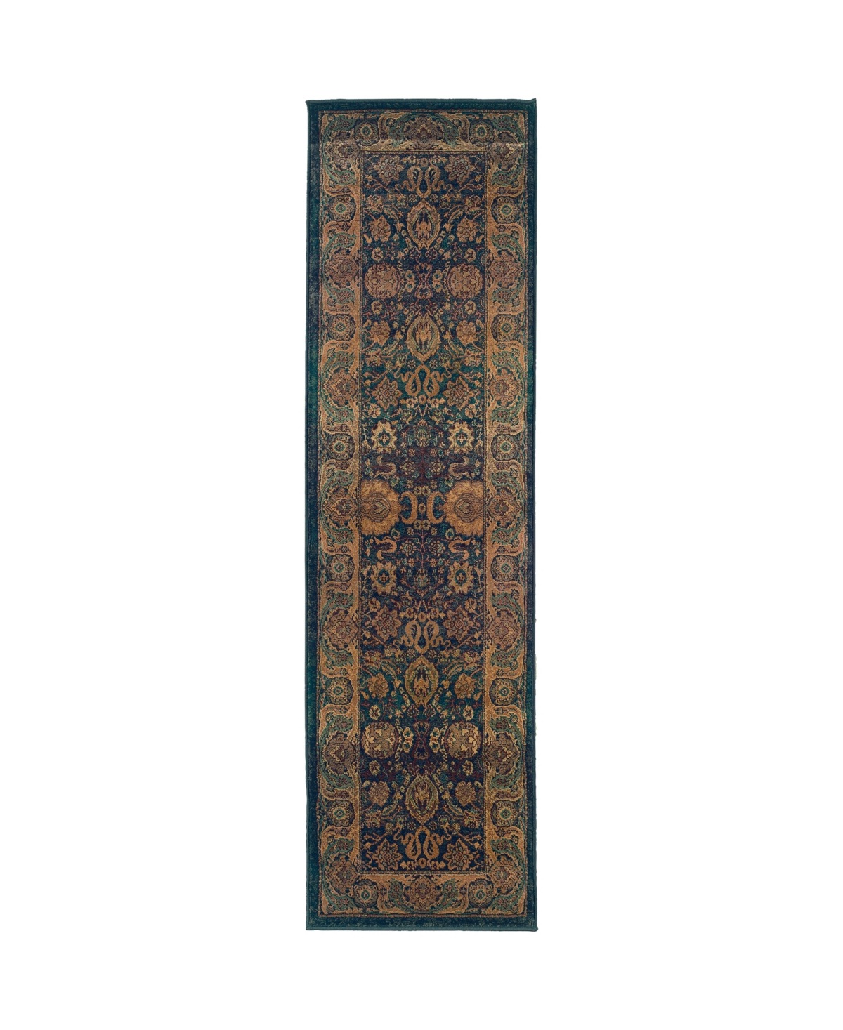 Jhb Design Kismet KIS01 2'6in x 9'1in Runner Rug - Blue
