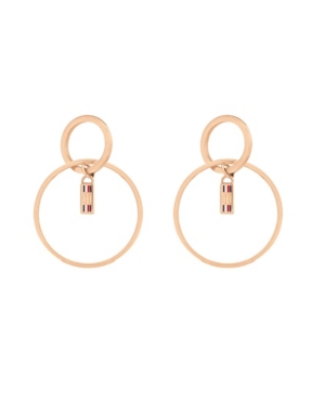 image of Tommy Hilfiger Women-s Carnation Gold-Tone Earrings
